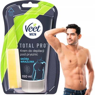 Veet Men Silk & Fresh depilační krém do sprchy pro citlivou pokožku 150 ml – Hledejceny.cz