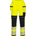 Portwest hi-vis modaflame stretch fr407 / Светлоотразителни огнеупорни панталони, еластични - hv жълто/черно uk 28/eu 44 (fr407ybr28)