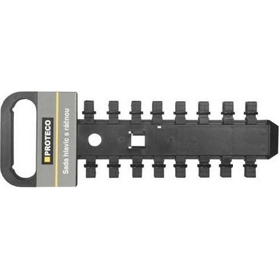 PROTECO 43.120-91 držiak hlavíc prázdny plastový 1/2" pre 16 hlavíc