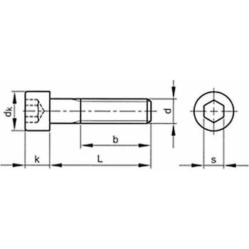 Skrutka valcová hlava - inbus DIN 912 M5x40-10.9