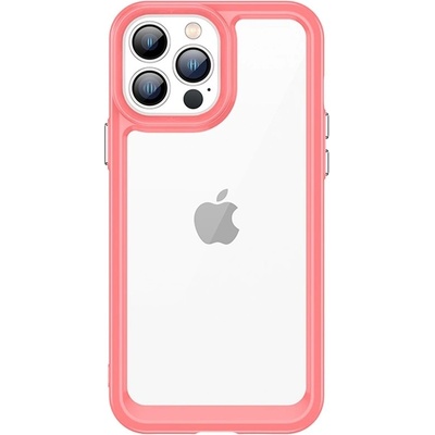 HQWear Кейс Outer Space за iPhone 12 Pro Max, с гел рамка, червен (9145576248485)
