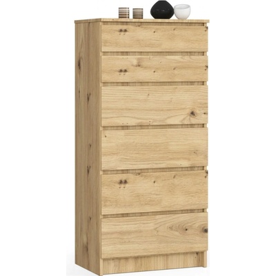 Ak furniture Kuba 60 cm 6 zásuviek
