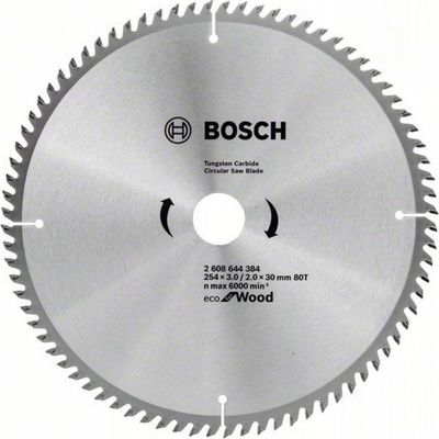 Pilový kotouč Bosch Eco for Wood 254 mm 30 mm 80 zubů