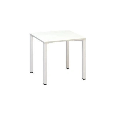 Alfa Office Kancelársky stôl Alfa 200 80 x 80 x 74,2 cm rovné vyhotovenie, dezén biela, RAL9010