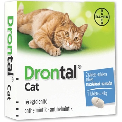 Drontal Cat tablety 2 tbl – Zboží Dáma