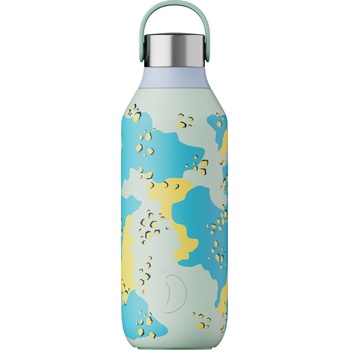 Chilly's Bottles Series 2 Studio Desert Camo Термо бутилка, 500 мл, син (B500S2CSDC LGRN)