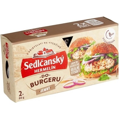 Sedlčanský Hermelín do burgeru jemný 2 x 80 g