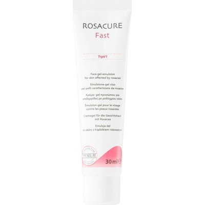 Synchroline Rosacure Fast gelová emulze pro citlivou pleť se sklonem ke zčervenání TrpV1 Parabens Free Fragrance Free 30 ml