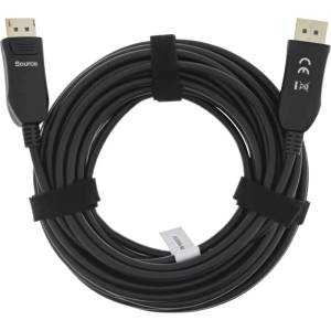 InLine Кабел InLine DisplayPort 8K4K AOC кабел, черен - 25 м 17225I (17225I)