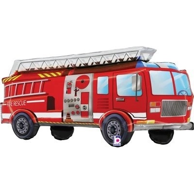 GRABO Hasičský vůz 34" 86cm fóliový balónek nafukovací
