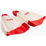 TYR Плавници за плуване TYR Hydroblade бели и червени LFHYD