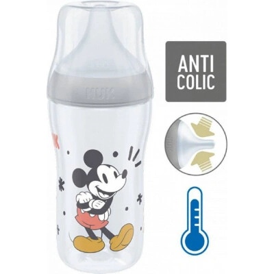 NUK láhev Perfect Match DISNEY Mickey GREY 260 ml