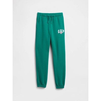 GAP Kids Sweatpants with Logo Girls zelená