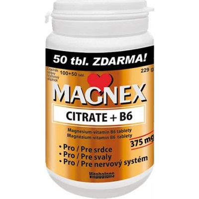 Magnex citrate 375 mg+B6 150 tablet