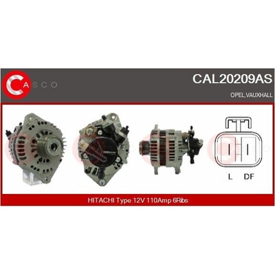 ALTERNATOR 12V 110A CAL20209AS