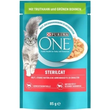 Purina One Cat SterilCat mini filetky s morkou a zelenými fazuľkami v šťave 85 g