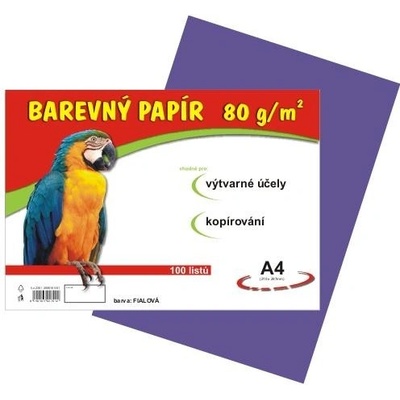 Barevný papír A4 100/80 g fialový Stepa s.r.o.