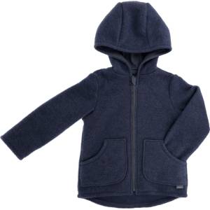 maximo Детско вълнено яке maximo Kid's Jersey Fleece Jacke m. Kapuze Casual jacket - Navy Melange - размер 110/116 (EU) (703-7989-0413)