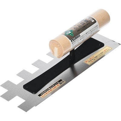 Japonské zubaté hladítko se zářezy 20 mm MIDORI KANECHO - 255 mm