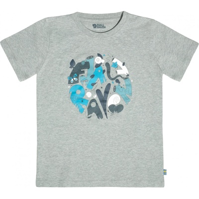 Fjällräven Детска тениска Fjällräven Kid's Forest Findings T-Shirt - Grey / Melange - размер 128 (EU) (704-2212-0115)