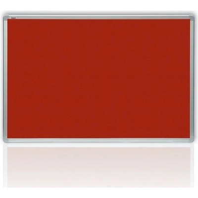 2x3 Filcová červená tabule v hliníkovém rámu 150 x 100 cm