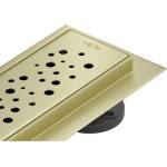 Mexen Flat M12 линейен сифон 70 см, златен мат - 1A21070-15 (1A21070-15)