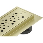 Mexen Flat M12 линейен сифон 70 см, златен мат - 1A21070-15 (1A21070-15)