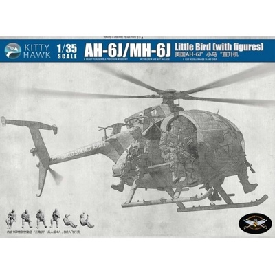 Kitty Hawk AH 6J/MH 6J Little Bird with figures 1:35
