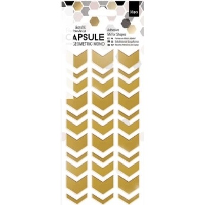 DP Craft Samolepka GEOMETRIC MONO - šipka zlatá - 33ks