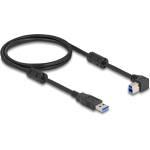 Delock Кабел Delock USB 5 Gbps, мъжки конектор тип А - мъжки конектор тип Б, извит на 90° надясно, 1 м