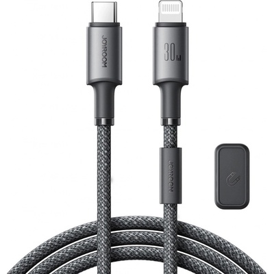 Joyroom 99360 s magnetickým organizérom USB Typ-C / Lightning 30W, 1,2m, šedý