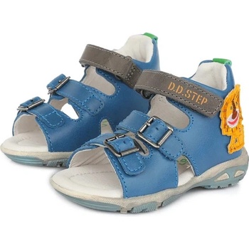D.D.Step kožené sandále Led Berumuda blue Levík