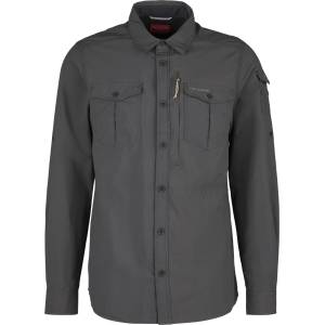 Craghoppers Мъжка риза с копчета Craghoppers Nosilife Adventure Langarm Hemd III Shirt - Black Pepper - размер XL (033-2216-0114)