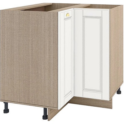 ИРИМ Ъглов долен шкаф с две врати МФ-Бяло мат-09-61 90 см