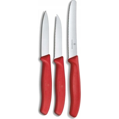 Victorinox Swiss Classic 3 ks rovné/vroubkované ostří červené