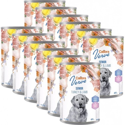 Calibra Dog Verve GF Senior Turkey & Lamb 12 x 400 g