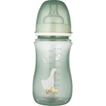 Canpol babies Антиколик шише с широко гърло Canpol - Easy Start, Goose, 240 ml (35/245C)