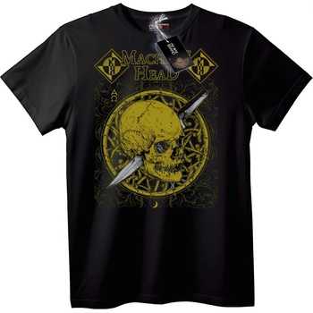 NOONEBRAND Тениска с лобworn Skull на Machine Head - 2XL, Black