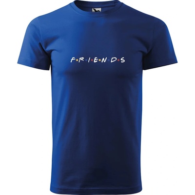 Sablio tričko s potlačou Seriál Priatelia Friends nápis modré