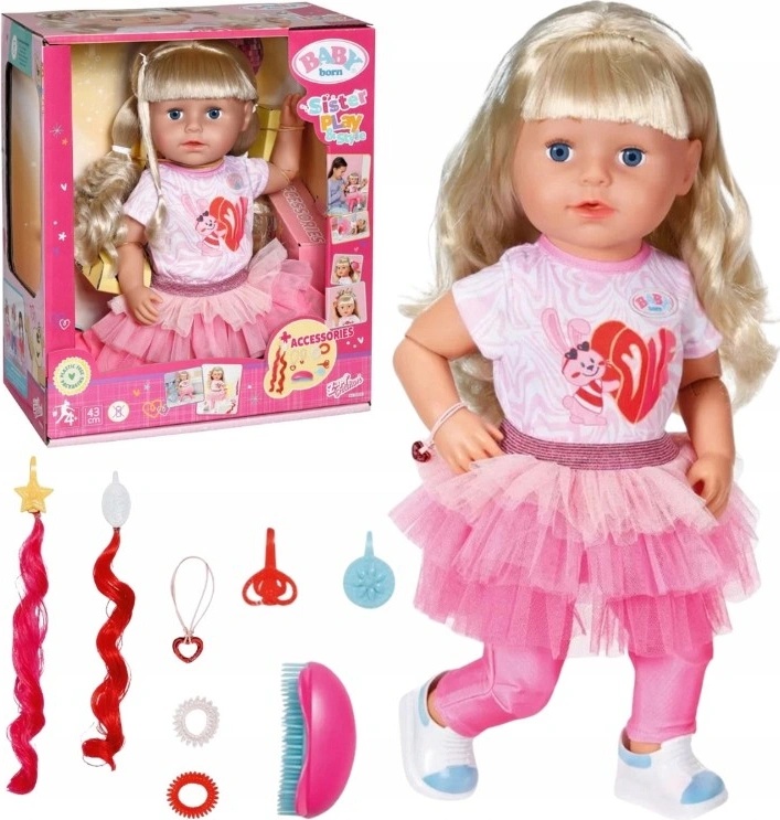 Zapf Doll Baby Born Interactive Sister Doll Sister Zapf 820704