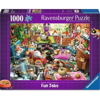RAVENSBURGER Kočičí kadeřnice 1000 dielov