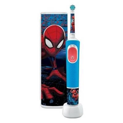 Oral-B Vitality PRO Kids Spiderman s puzdrom / Elektrická detská zubná kefka / oscilačné / 2 režimy / časovač (D103 Vitality Pro Sp)