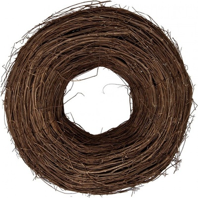 Přírodní hnědý proutěný jilmový věnec Elm M - Ø 40*12 cm - Clayre & Eef