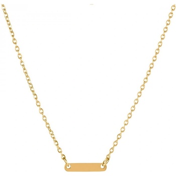 Bellita Дамско колие в златисто с малка плочка Bellita (BLT-NJ-2241-G)