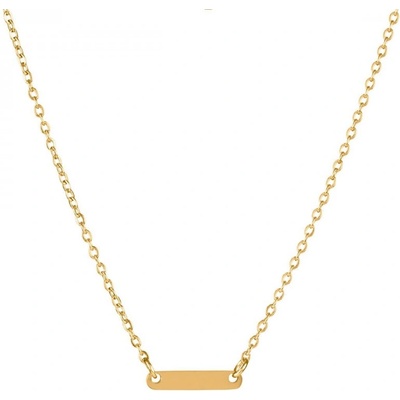 Bellita Дамско колие в златисто с малка плочка Bellita (BLT-NJ-2241-G)