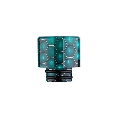 DripTip náustok Snake Pattern Resin 510 guľatý zelená