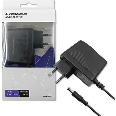 Qoltec Napájecí adaptér 24W 12V 2A 5.5*2.1