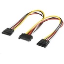 PREMIUMCORD SATA napájecí (Y) k HDD (2xF/1xM, 16cm, rozdvojka)