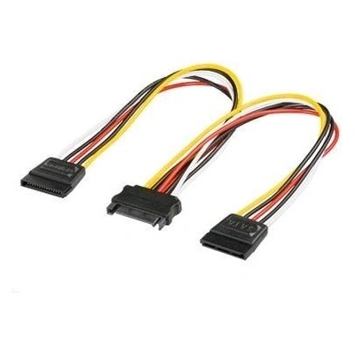 PREMIUMCORD SATA napájecí (Y) k HDD (2xF/1xM, 16cm, rozdvojka)