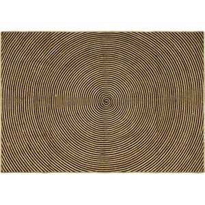 vidaXL Килим за площ Черно 160 x 230 cm юта (42010745)